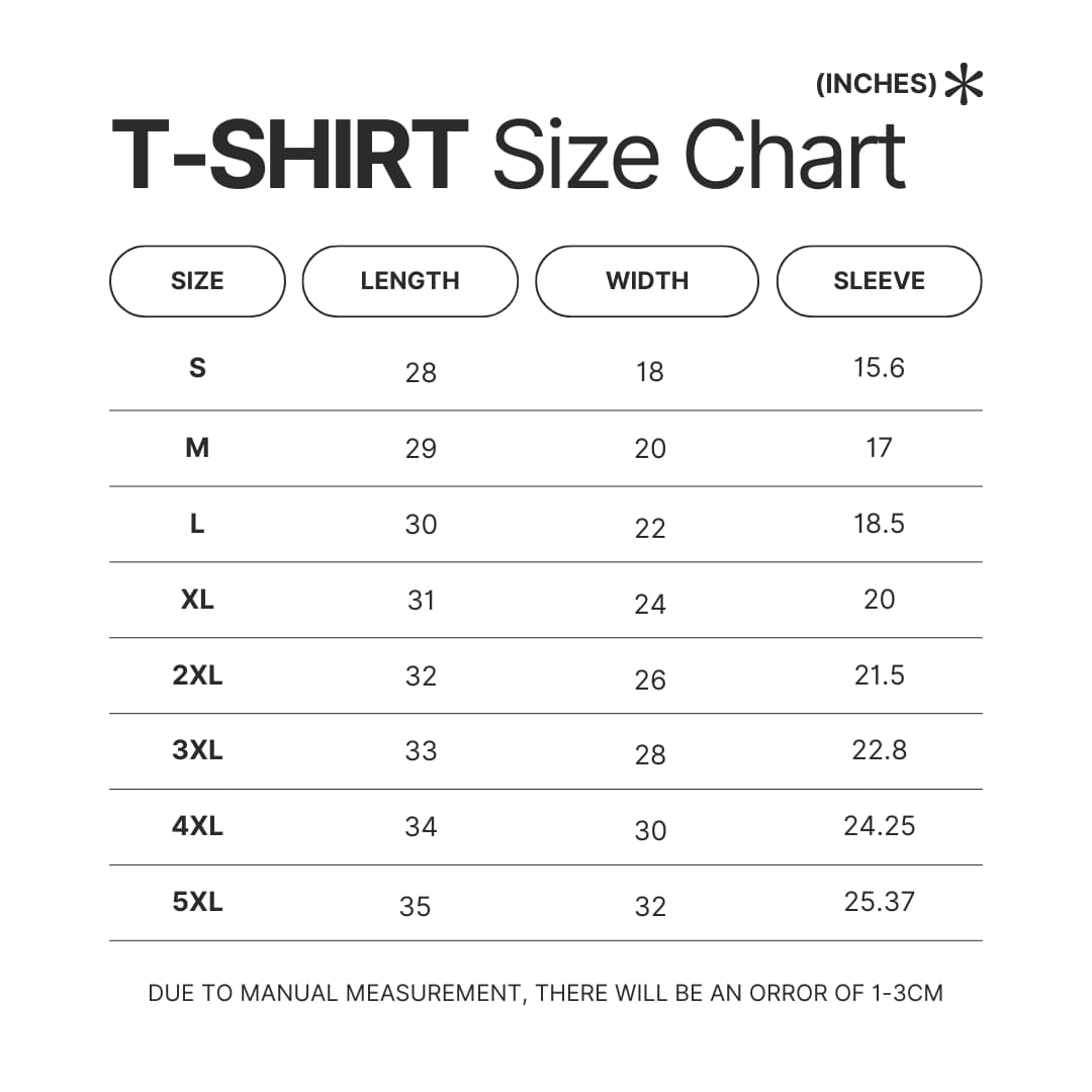 T shirt Size Chart - Lil Durk Shop