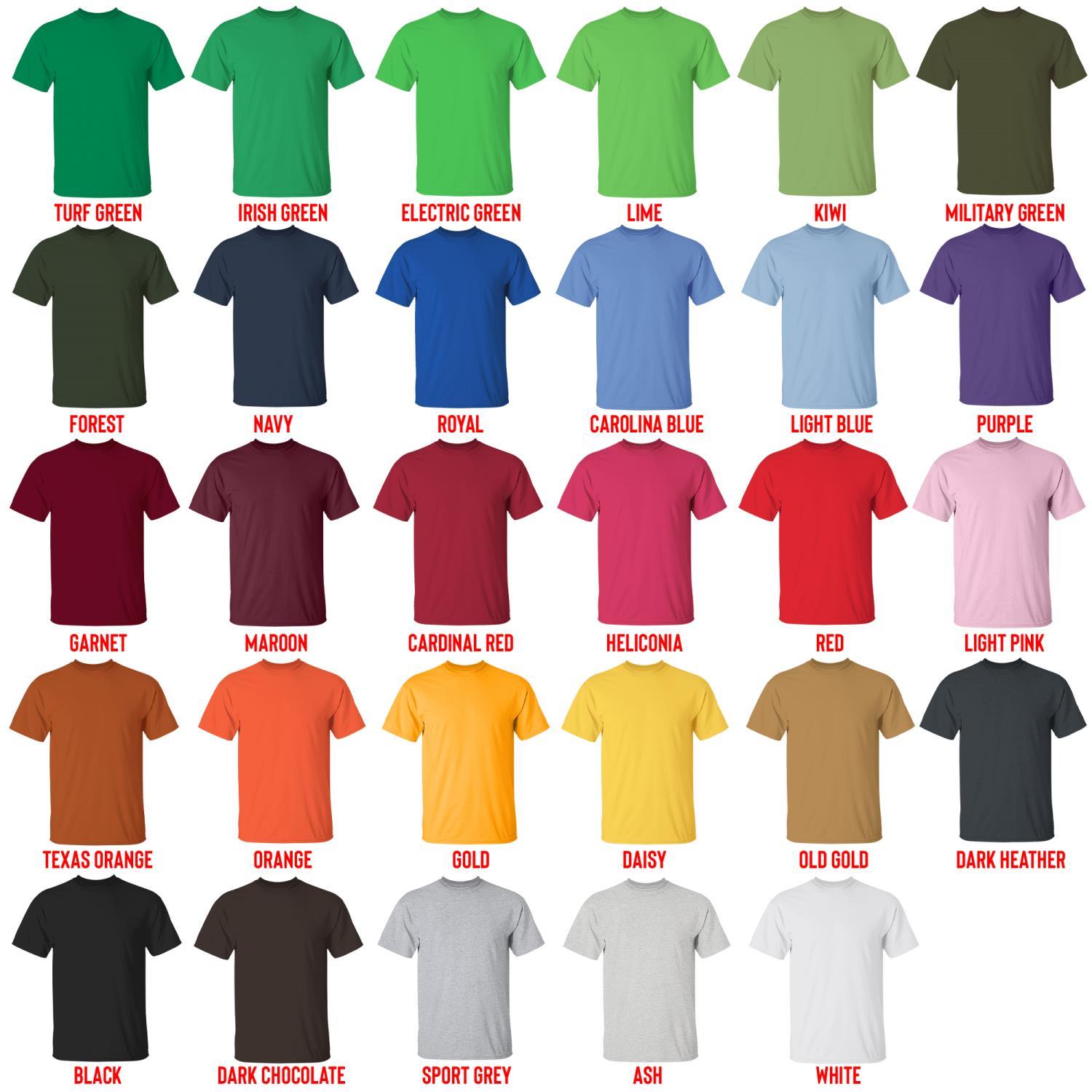 t shirt color chart - Lil Durk Shop